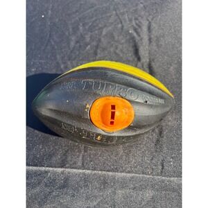 Vintage Nerf Turbo Screamer Foam Football Black Yellow Whistling Retro Toy